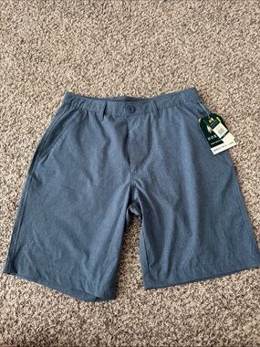 Men's Hike-Ready Slate Blue Hybrid Shorts SPF 50